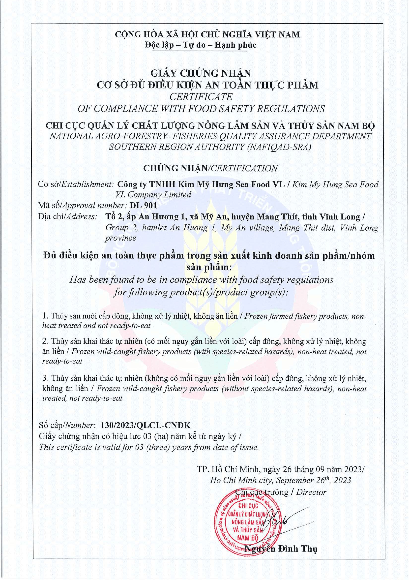 Local Food Safety Statement