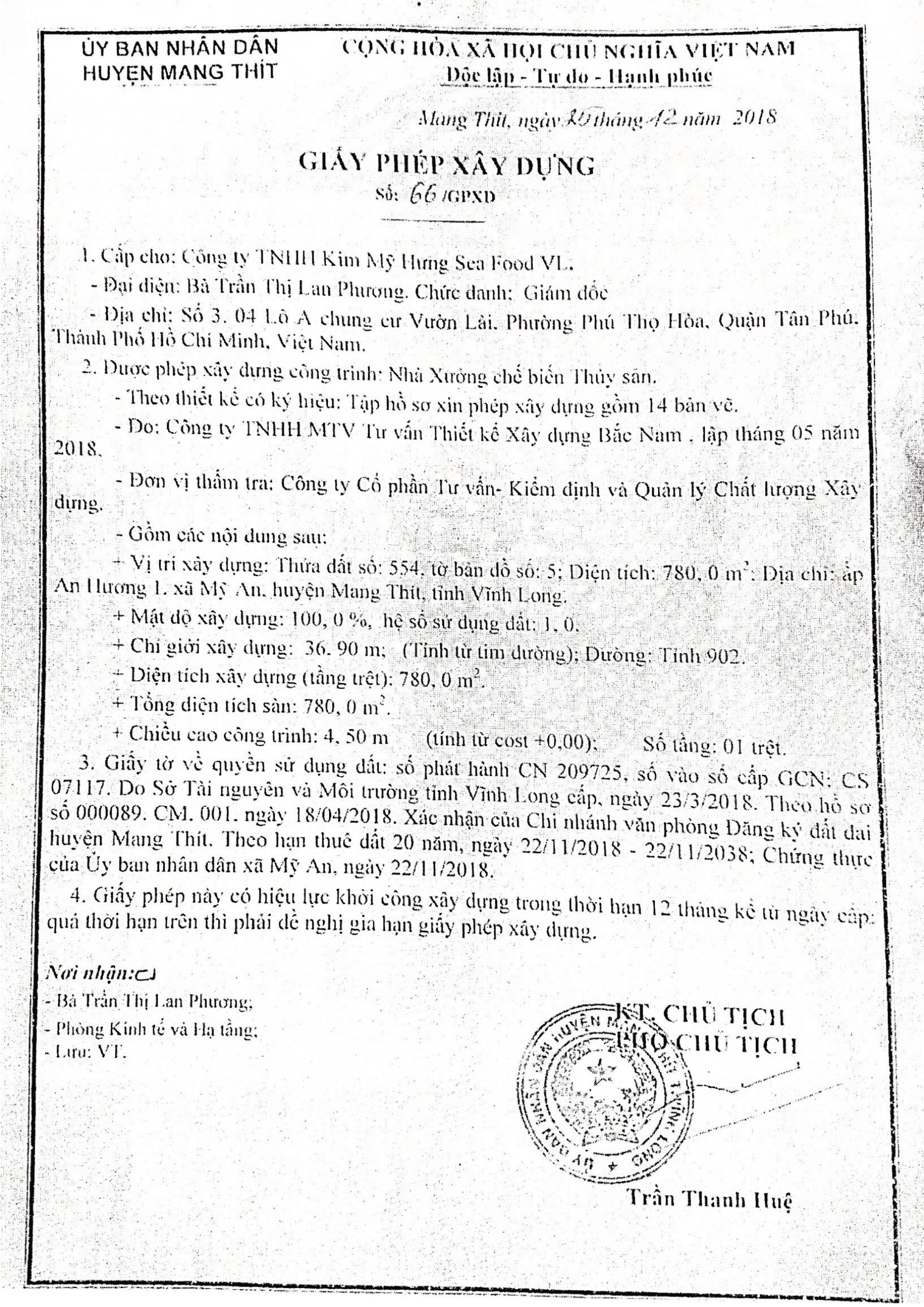 Construction Permit (Factory)